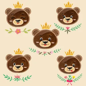Pacote de Matrizes Principes e Princesas Urso
