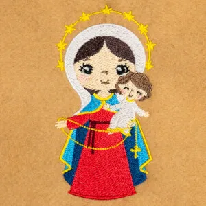 Matriz de bordado Nossa Senhora do Rosário Cute