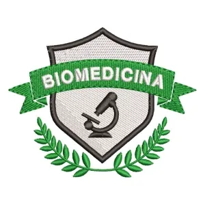 Matriz de bordado Logo Biomedicina