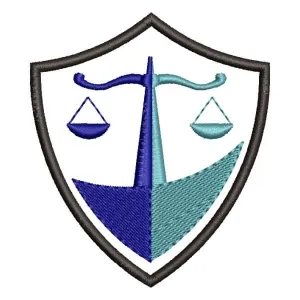 Matriz de bordado Logo de Direito