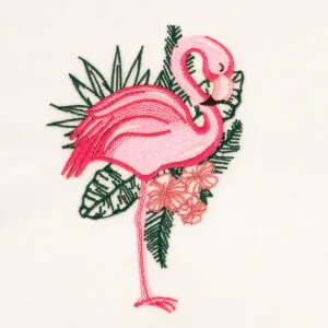 Matriz de bordado Flamingo Estilizado