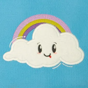 Matriz de bordado Nuvem Cute (Aplique)