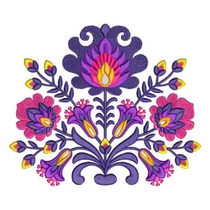 Matriz de bordado Floral Ungaro