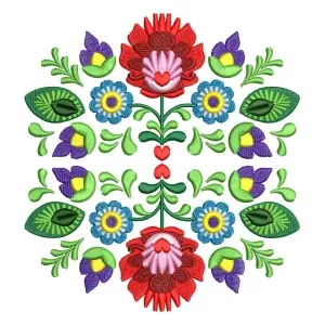 Matriz de bordado Floral Ungaro
