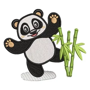 Matriz de bordado Urso Panda 4