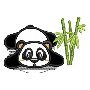 Matriz de bordado Urso Panda 3 (Aplique)