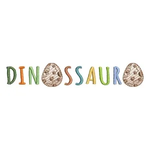 Matriz de bordado Logo dinossauro