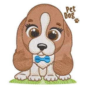 Matriz de Bordado  Cachorrinho (Pontos leves)