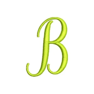 Matriz de bordado Letra cursiva B