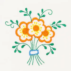 Matriz de bordado Floral 45