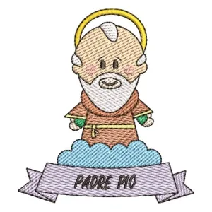 Matriz de bordado Padre Pio (Pontos Leves)