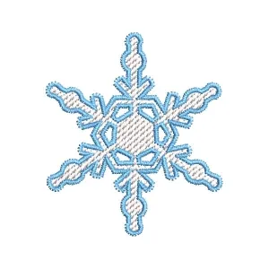 Matriz de bordado Floco de Neve (Pontos Leves)