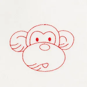 Matriz de bordado macaco 13
