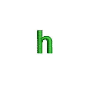 Matriz de bordado Monograma Arial h