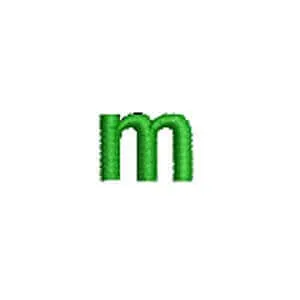 Matriz de bordado Monograma Arial m