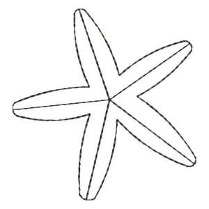 Matriz de bordado Estrela do Mar