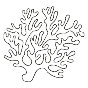 Matriz de bordado Coral 