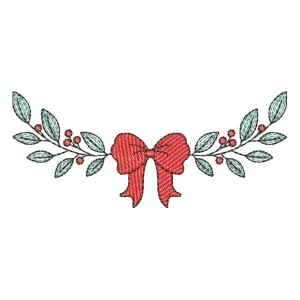 Matriz de bordado Ornamento de Natal (Pontos Leves)