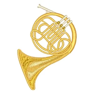 Matriz de bordado Instrumento Musical Trompa