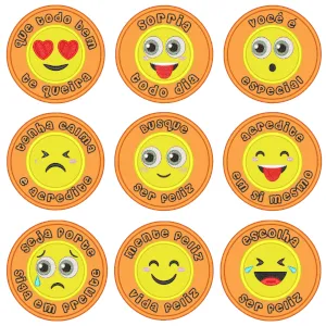 Pacote de Matrizes Marcadores de Página Emoji