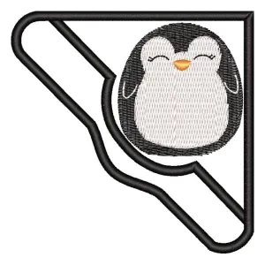 Matriz de bordado Marcador de Pinguim (Projeto) 