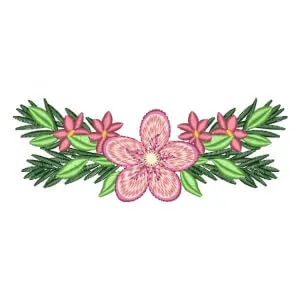 Matriz de bordado Floral 