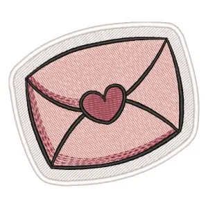 Matriz de bordado Envelope de Dia dos Namorados (Patch)