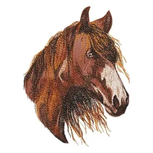 Matriz de bordado Cavalo (Realístico)