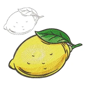 Matriz de bordado Limão