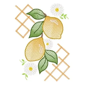 Matriz de bordado Limões (Pontos Leves)