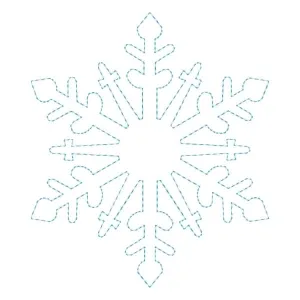 Matriz de bordado Floco de Neve (Quilting)