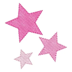 Matriz de bordado Estrelas (Pontos Leves)