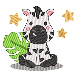 Matriz de bordado Zebra Cute