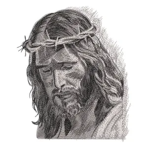 Matriz de bordado Jesus Cristo (Realístico) 