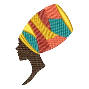 Matriz de bordado Silhueta Afro