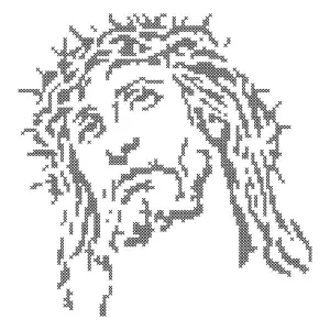 Matriz de bordado Jesus Cristo (Ponto Cruz) 