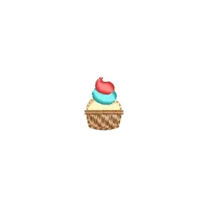 Matriz de bordado Mini Cupcake
