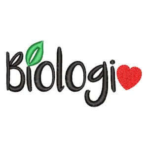 Matriz de bordado Logo Biologia