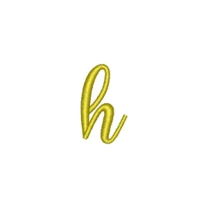 Matriz de bordado  Alfabeto Hello Font Letra h
