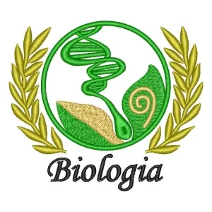 Matriz de bordado Logomarca Biologia