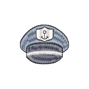 Matriz de bordado Chapéu de Capitão