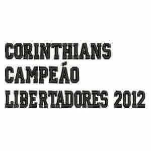 Matriz de bordado Corinthians Libertadores 5