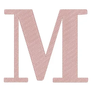 Matriz de bordado Alfabeto de Forma Letra M