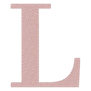 Matriz de bordado Alfabeto de Forma Letra L