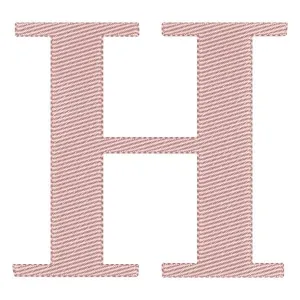 Matriz de bordado Alfabeto de Forma Letra H