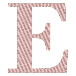 Matriz de bordado Alfabeto de Forma Letra E