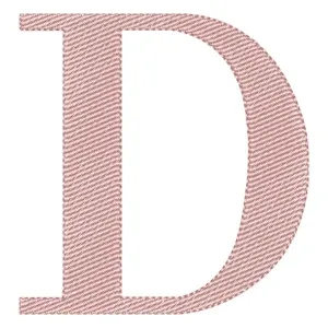 Matriz de bordado Alfabeto de Forma Letra D