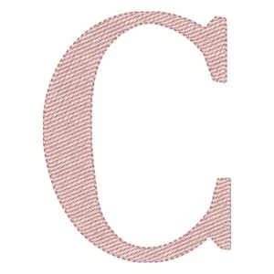 Matriz de bordado Alfabeto de Forma Letra C
