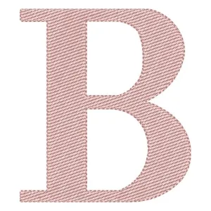 Matriz de bordado Alfabeto de Forma Letra B