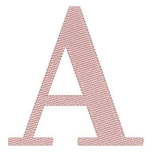 Matriz de bordado Alfabeto de Forma Letra A